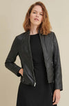 Meg Leather Scuba Jacket