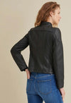 Caitlin Scuba Leather Jacket