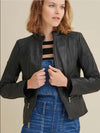 Caitlin Scuba Leather Jacket