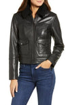Collar Leather Jacket